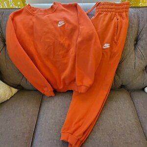 Nike Sportswear Club Fleece Kids Sweatshirt and Jogger Set Vintage Coral Large